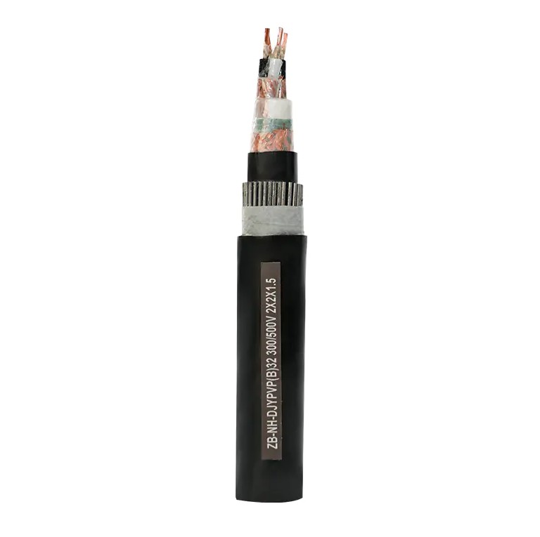 How does the low dielectric constant of PE material help computer cables transmit signals efficiently?